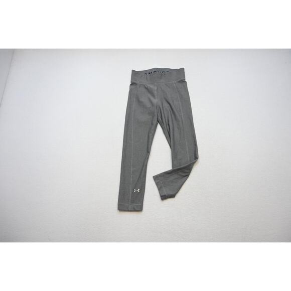 Under Armour Leggings HeatGear Compression Gray Yoga Womens Size XS XSmall - Picture 1 of 5